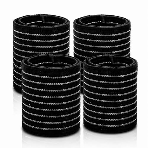 Xiciki 4Pcs Protège-Poignet Respirante, Bandage Élastique Ajustable, Sangles de Poignet...
