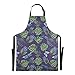 485 Fartuch kuchenny tropikalny wzór z motylem ważka liście grill fartuch regulowany fartuch do gotowania trwały fartuch do szycia dla szefa kuchni mamy kuchni