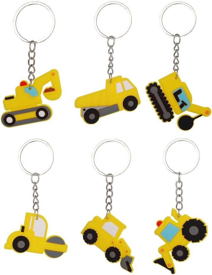 QYCX Construction Party Favors Supplies, Construction Keychains Pendant