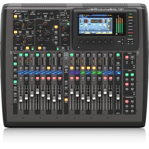 Behringer X32 Compact - Mezclador para DJ (40 Bit, 100 Db, 10 - 22000 Hz, 10000 Ohmio, 0,006%, TFT) Negro