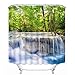 Produktbild Badprodukte Schönes Land Szene gedruckt Duschvorhang 180 x 180 cm wasserdicht und schimmelfrei Digitaldruck Land Szene dekorative Badezimmer 71 x 71 Zoll Badvorhänge mit 12pcs Haken Einfach und prakti
