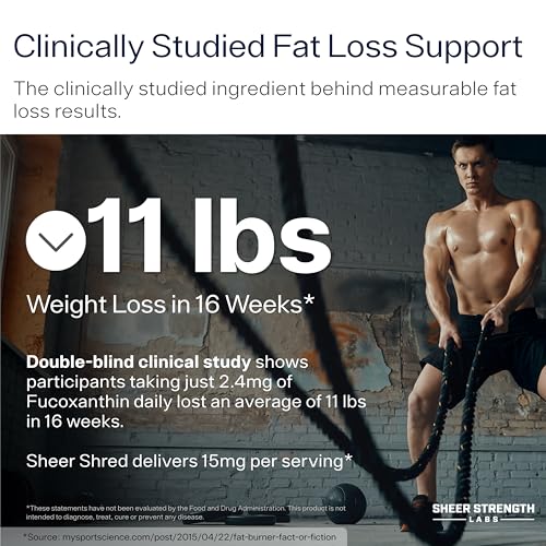 Sheer Strength Labs Burner for Men - Clinically Backed Dose, Strongest Formula - Made in USA - Premium Blend of Rauwolscine, L-Carnitine, Capsaicin. 30 Servings - Image 4