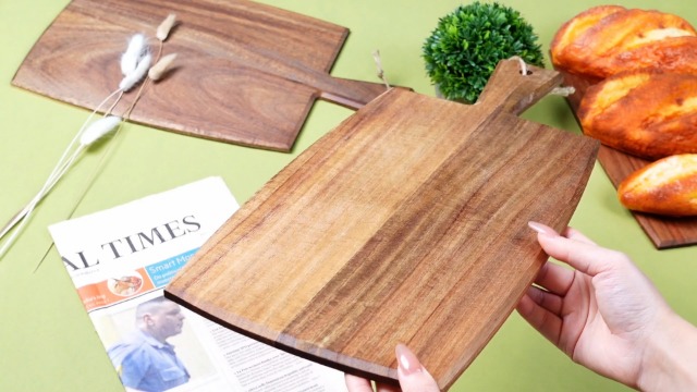 Tablas de cortar Layhit de madera de acacia, 12 piezas miniatura 7