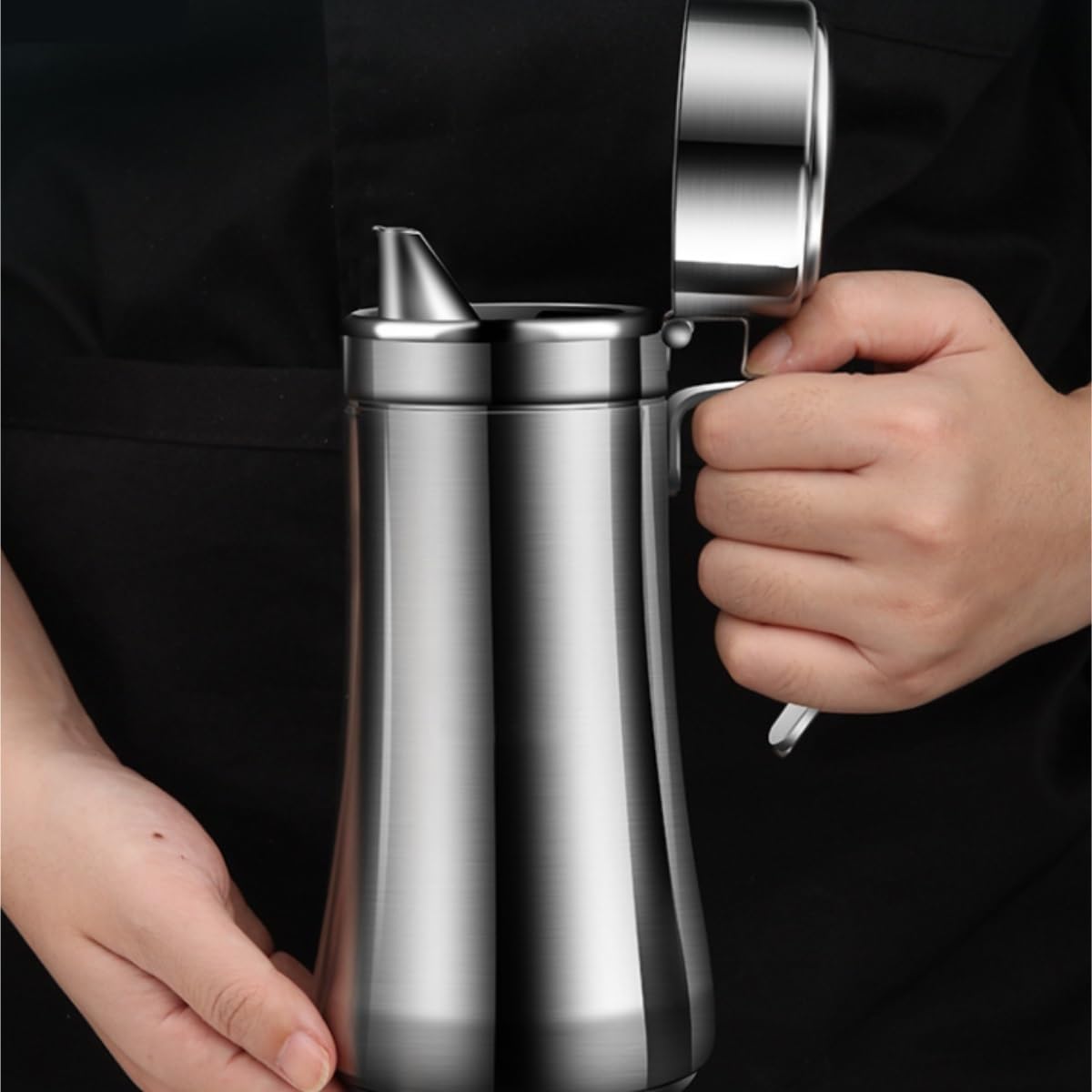Dispenser per Salsa di Soia Bottiglia Di Condimento For Aceto E Salsa Di Soia Senza Olio For Uso Domestico, Set Da 2 Pezzi Contenitore Dell'olio