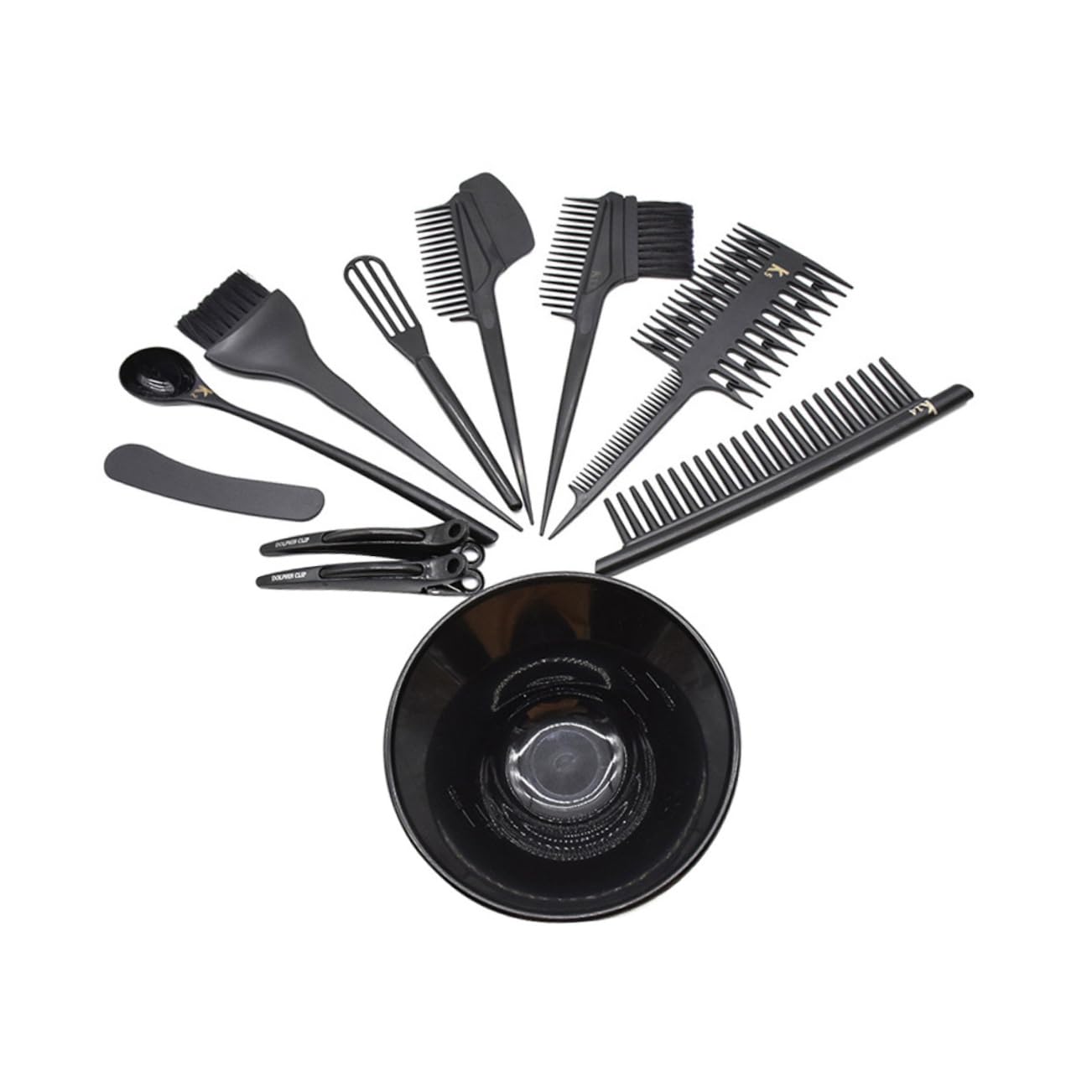 IWOWHERO 1Set Hair Dyeing DIY Hair Coloring Kit with Mixing Bowl Comb and Clips for Home Salon Use Reusable Hair Oiling Tools for Easy Application and Professional Results