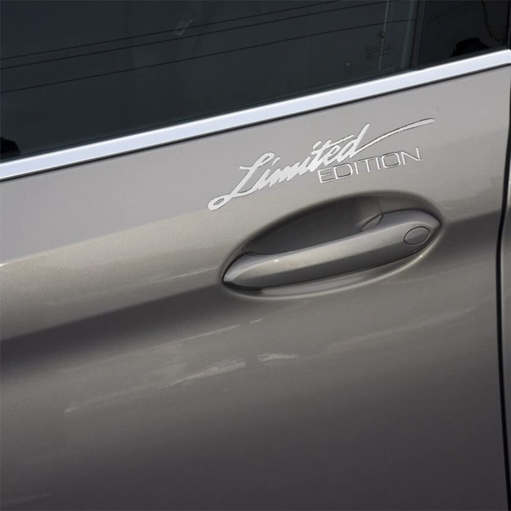 Asudaro - Adesivo decorativo in edizione limitata, 2 pezzi, 75 x 18 mm, autoadesivo, autoadesivo, edizione limitata, adesivi creativi in PVC, per SUV, camion, barche