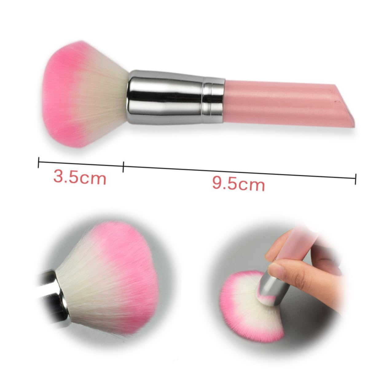FOMIYES Makeup Brush for Beginners Portable Blush Brush Ergonomic Design Multifunctional for Daily and Professional Makeup
