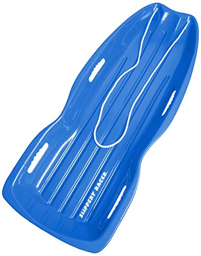 Slippery Racer Downhill Xtreme Winter Toboggan Snow Sled, Blue