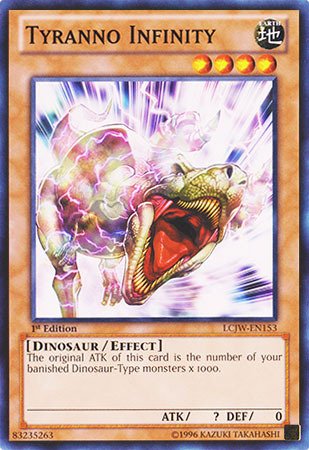 Amazon.com: YU-GI-OH! - Tyranno Infinity (LCJW-EN153) - Legendary  Collection 4: Joey's World - 1st Edition