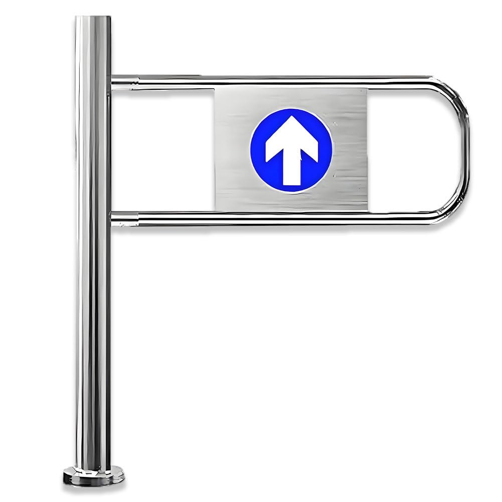 SteelGate - Set da 100 pezzi per accesso pedonale per magazzino, biblioteca, negozio, apertura a 90°