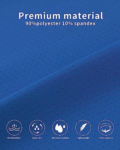 Men's Breathable Mesh Tagless Athletic Work Underwear Boxer Briefs, Pack of 53