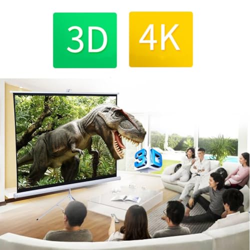 Pantalla manual portátil plegable para proyector 250in 16:9 miniatura 5