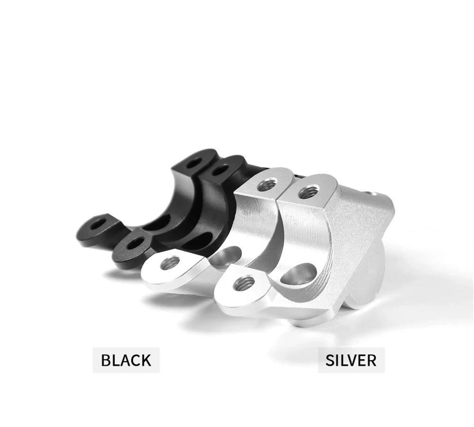 Kit D'extension Rehausseur De Guidon De Moto pour BMW R1200R LC 2015-2019 R1250R LC 2019-2023, Adaptateur De Rehaussement De Guidon Arrière Rehausser Extension(Argent)