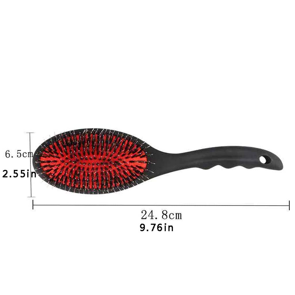 Pettine da Barbiere Pettine for parrucchiere cuscino d'aria addominali La maniglia curva di plastica Il pettine anti-statico del massaggio antistatico è adatto for gli uomini e le donne uso domestico