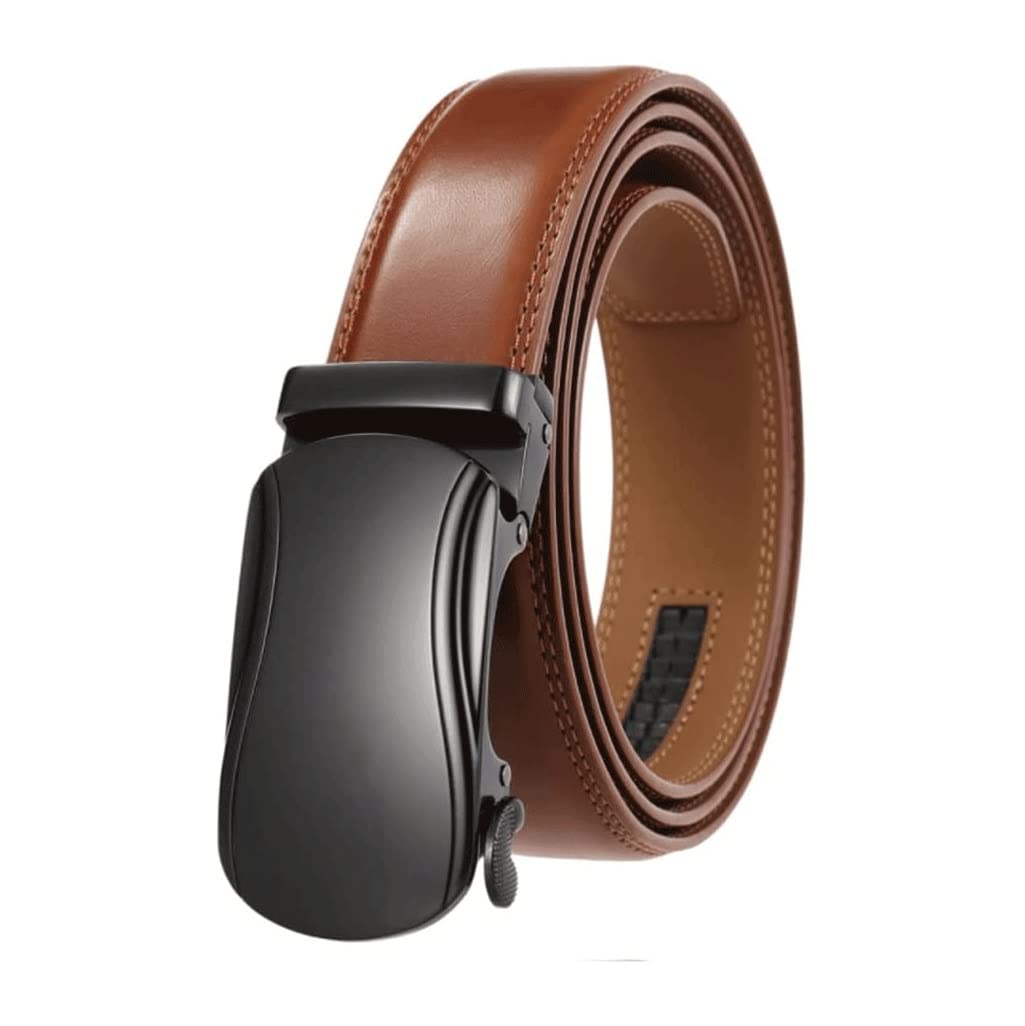 Marycan Mens Belt Auto Buckle Luxury Casual Trouser Belts Ratchet Black Waist Strap Male 3 5CM Width Fashion