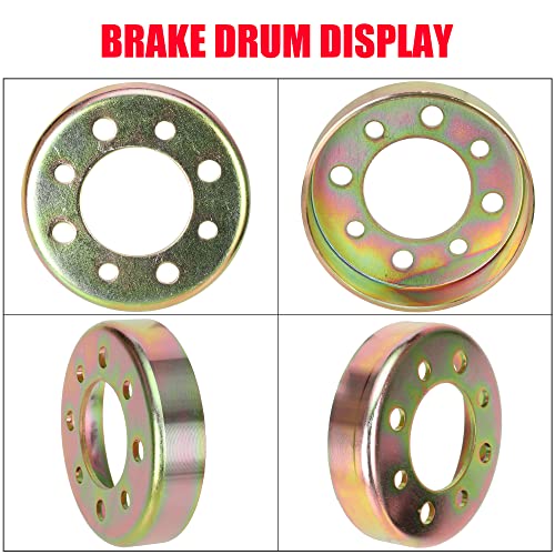 Image of GREHUA Rear 4 inch Go Kart Brake Drum Band Pin & Cable Kit Compatible with Predator 212cc 196cc 6.5hp 420cc Azusa 2251-B Manco Bandit Critter 1492 4316 297 Rotary 484 Yerf-Dog Yard Carter ATV Parts Gold