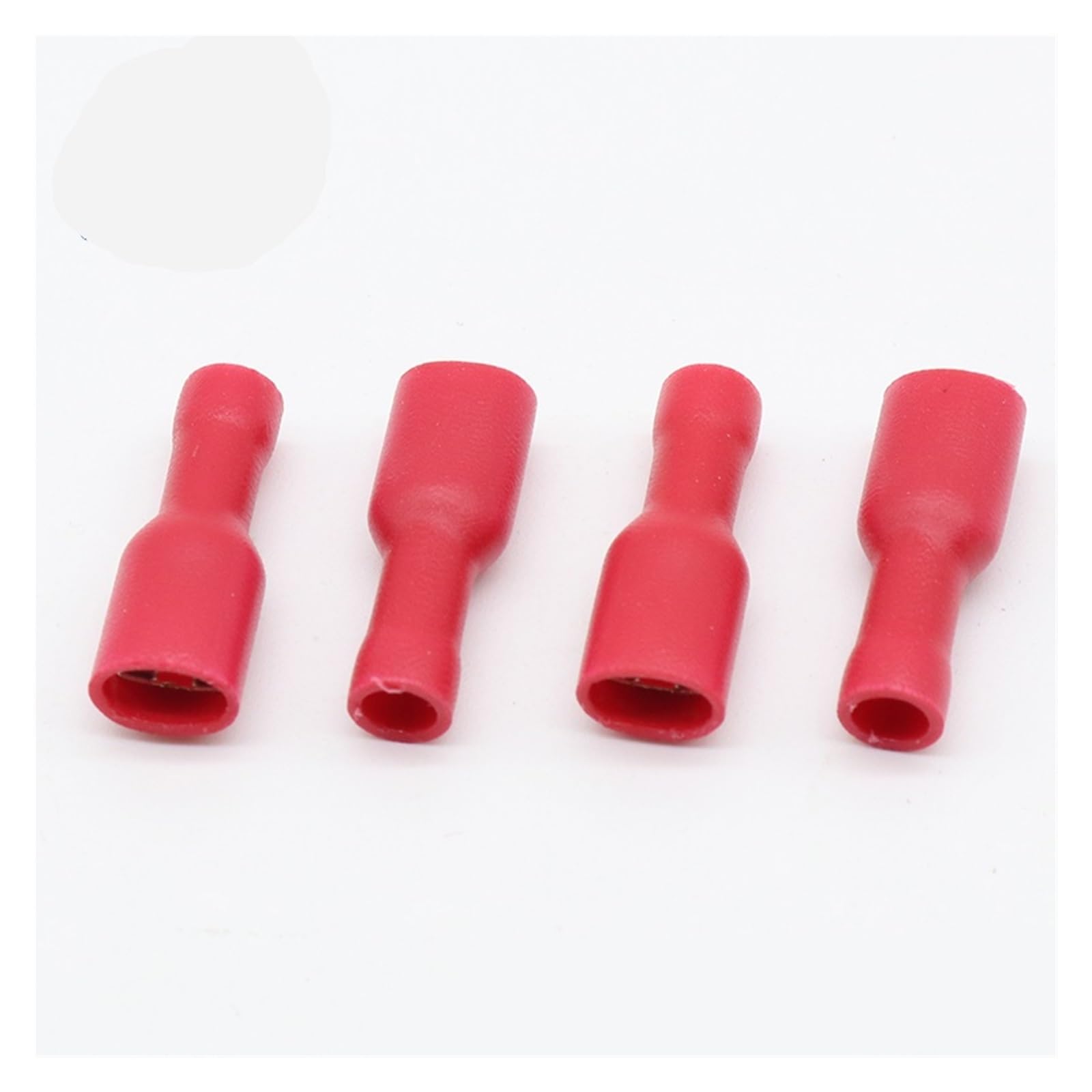 REIUAFWYGV FDFD1-187 FDFD1.25-187 insulating Female Insulated Electrical Crimp Terminal Connectors 100PCS/Pack Cable Wire Connector FDFD