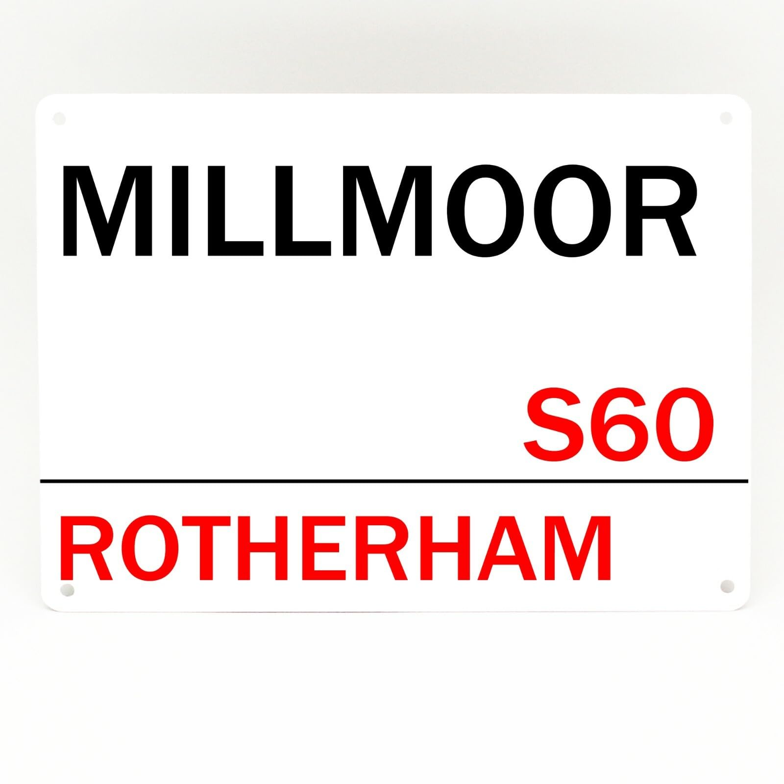 New Metal Street Sign Rotherham United Fc Metal Sign Football Millmoor Stadium Memorabilia Plaque 8X12 Inches