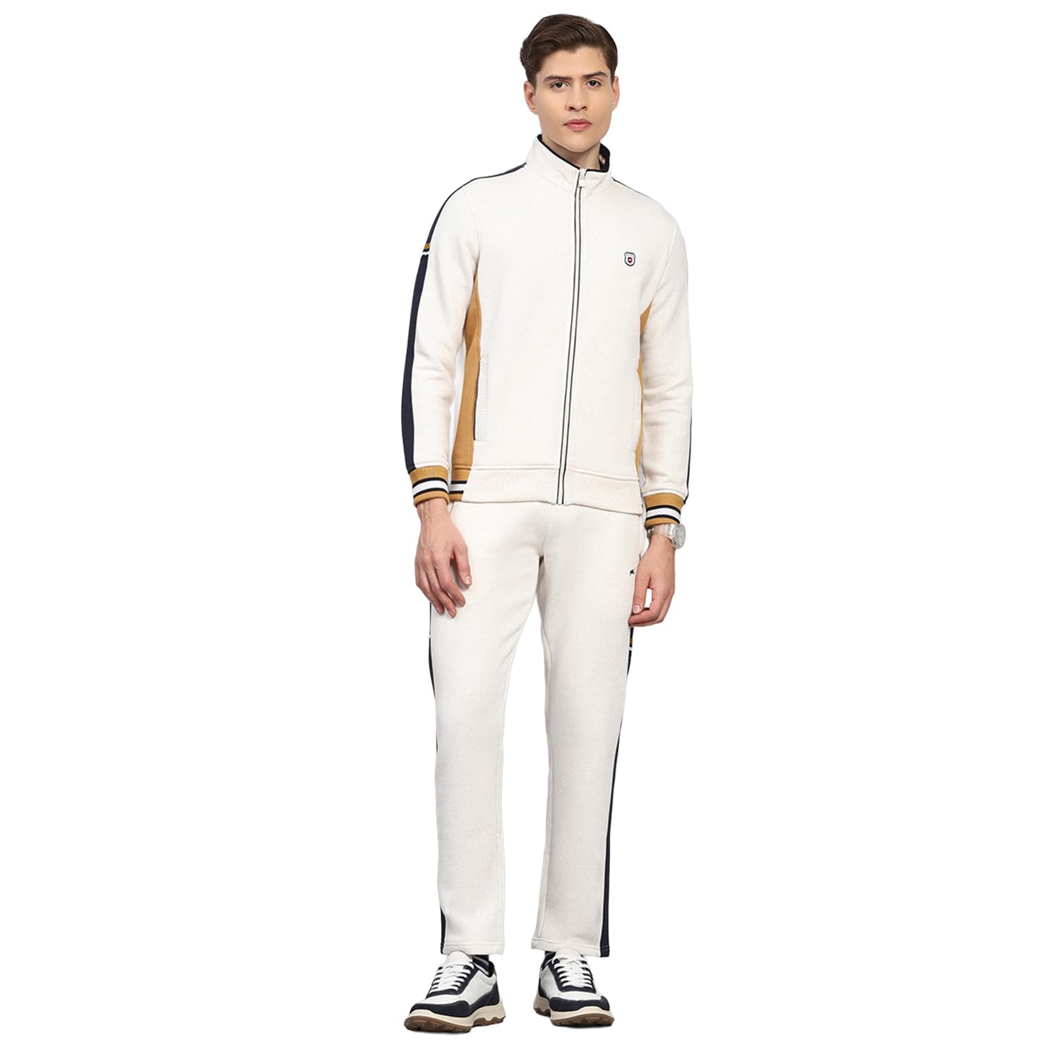 monte carlo Mens Regular Fit Solid Collar Neck Full Sleeves Winter Tracksuit| Men Track Suit | Stylish Sportswear Set with Jacket and Lower | Activewear Set For Men's (Pack Of 1)-picture-39