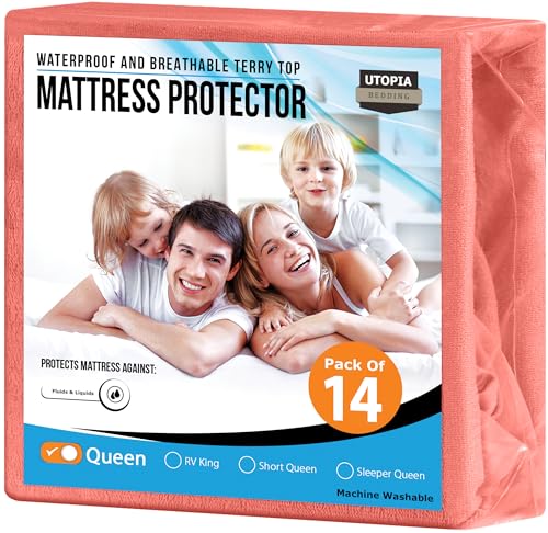 Queen Waterproof Mattress Protector 14-Pack
