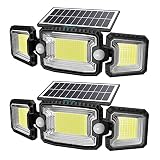 IBEEM Motion Sensor Outdoor Lights with 305 LED Solar Lights Outdoor Waterproof IP65 3200LM Security