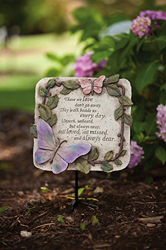 Evergreen Those We Love Don't Go Away Garden Memorial Stone | Outdoor Safe | 10-Inch | Remembrance Gift | Décor For Homes, Lawn And Garden #TOP1