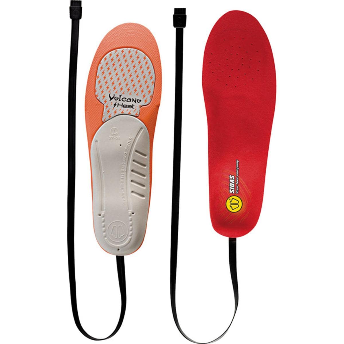 Sidas Volcano podgrzewane wkładki CSESIVOLCH12 pomarańczowy rozmiar L UK 8-9 | 42-43 EUR