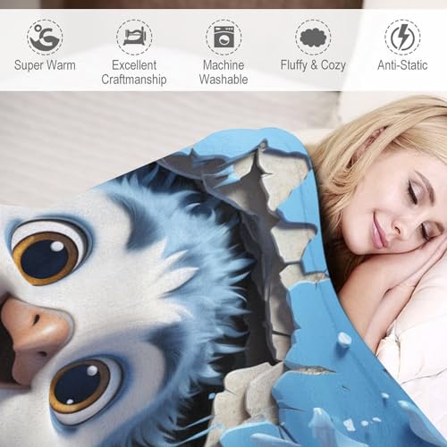 Couverture douce pingouin en peluche pour cadeau d'anniversaire ou de naissance