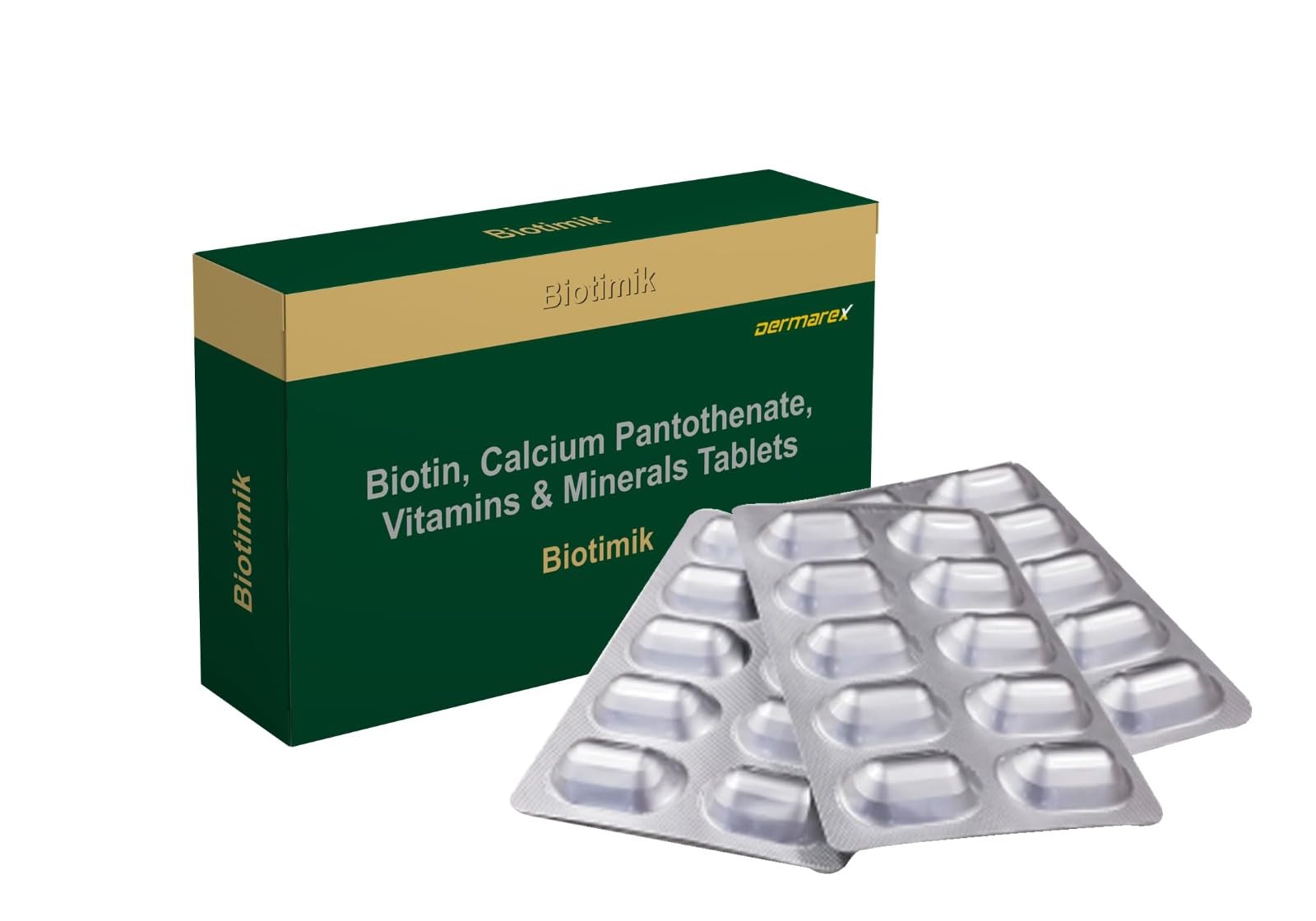 Biotimik with Biotin, Calcium Pantothenate,Vitamins & Minerals Tablets for Hair Growth| Hair Supplement Tablet for Men & Women (PACK OF 3 X10) | Hair Growth Tablets (B0DGQHWCCD) Amazon Price History, Amazon Price Tracker