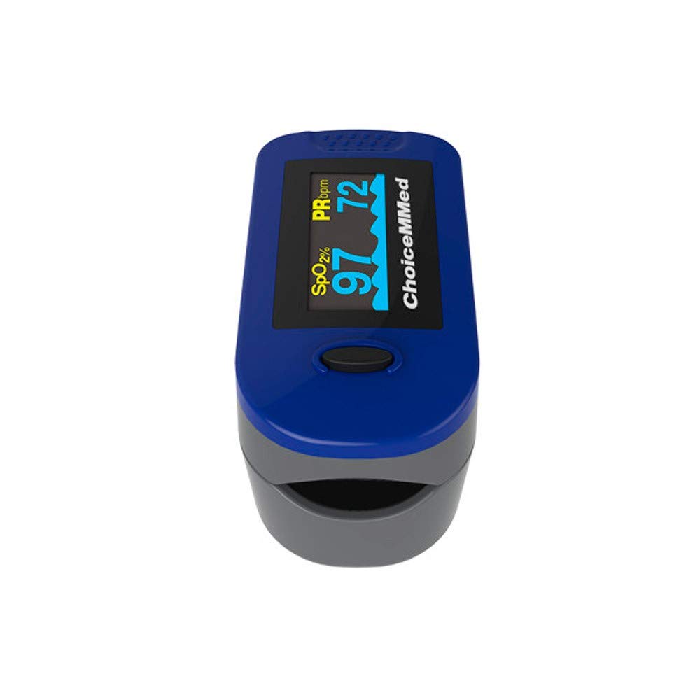Pulsossimetro digitale, Schermo oled, Sensore integrato, Colore blu