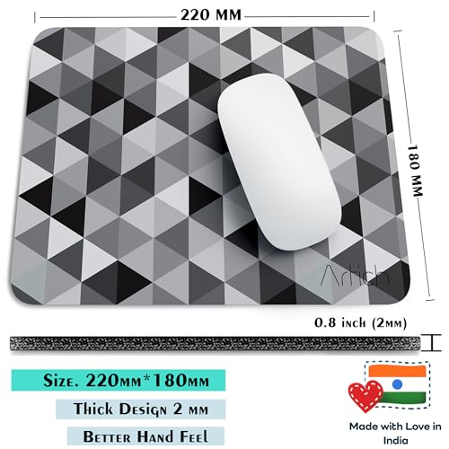 Image of Artich Rectangular Gaming Anime Mouse Pad Designer Marbles Mouse Pad Soft and Gaming Pad for Office Laptop /PC with Super Non-Slip Rubber Base and Lycra Cloth Surface for Silky Touch