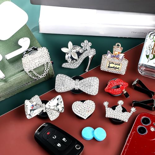 Image of Frienda 8 Pcs Bling Car Air Vent Clips, Sparkling Rhinestone Car Accessories for Women, Crystal Cars Interior Decoration, Gift for Cars Lovers, Easy to Install, Universal Fit