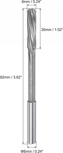 Vista 52 de uxcell Escariadores, 0.669 in H7 4241 de alta velocidad de acero espiral flautas torno máquina escariador fresado cortador