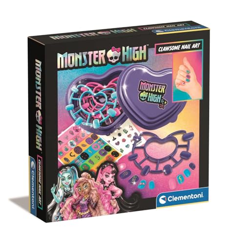 Clementoni Monster High 50880 Kit de manucure cool pour enfants à partir de 6 ans Multicolore