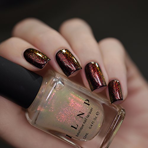 Image of ILNP Scarlet - Red, Orange, Gold, Green Iridescent Topper Nail Polish
