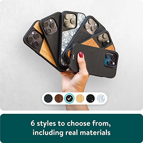 Coque iPhone 14 antichoc Mous en cuir noir : finissez-en avec la peur des écrans brisés - 4