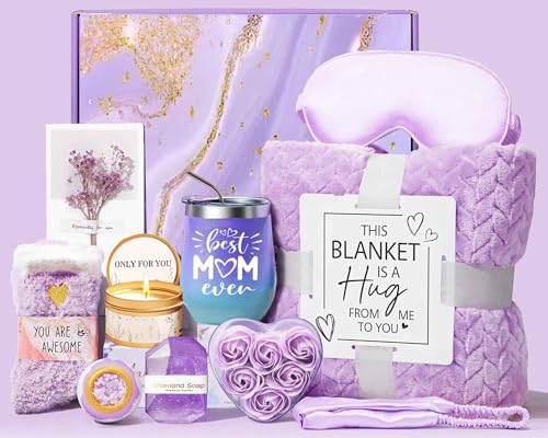 Mothers Day Gifts for Mum, Birthday Pamper Gifts for Mum, Best Mum Ever Set, Relaxing Spa Basket Care Packag Christmas Gift for Mom
