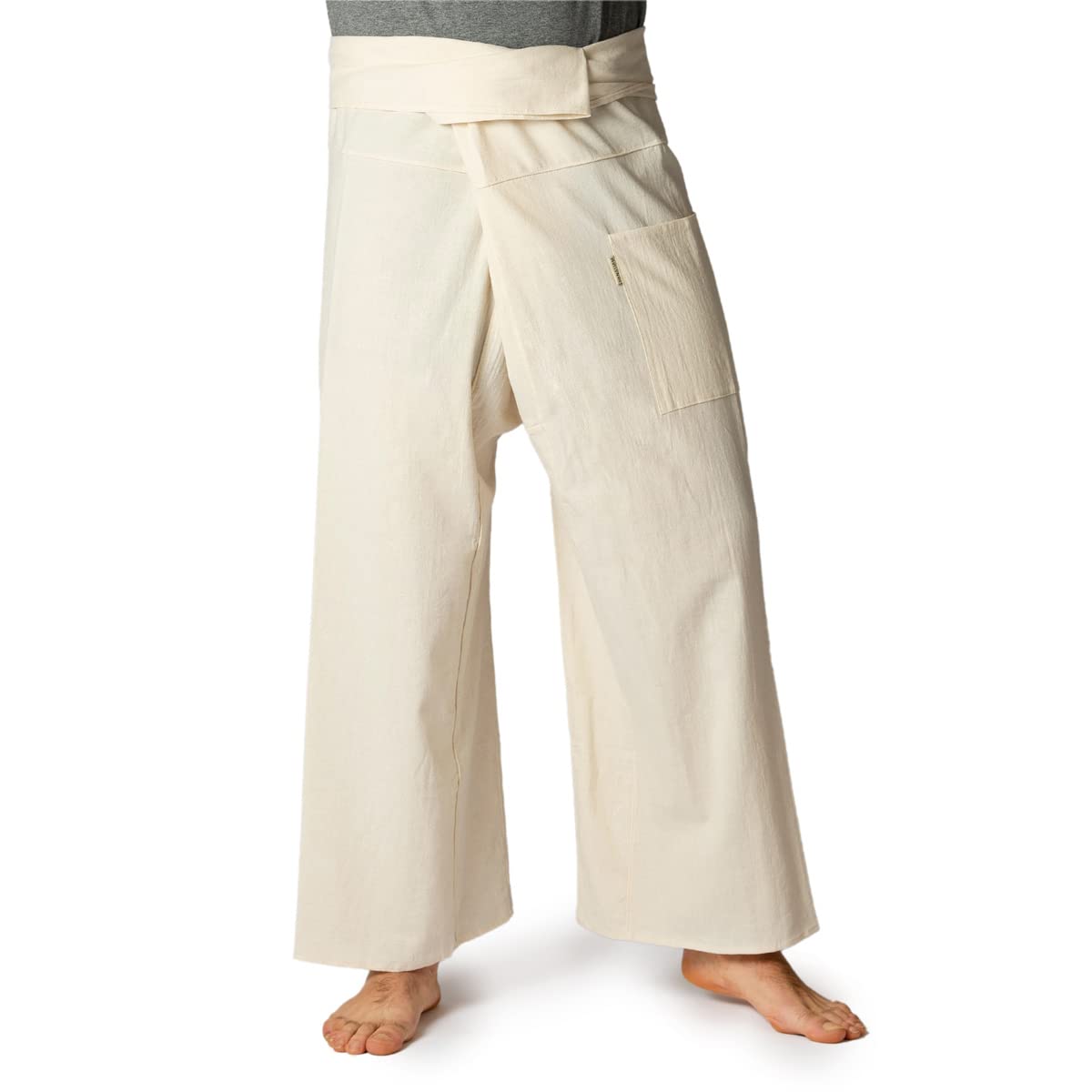 Panasiam Ecru Fisherman Pants Unicolor, Naturewhite, Extra Large