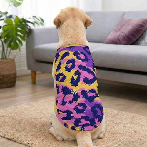 Dog Vest Summer Breathable Mesh Dog Shirt for Big Dogs | Cute Animal Print,Summer Cool Comfy Soft Loose Vest for Dogs - Image 4