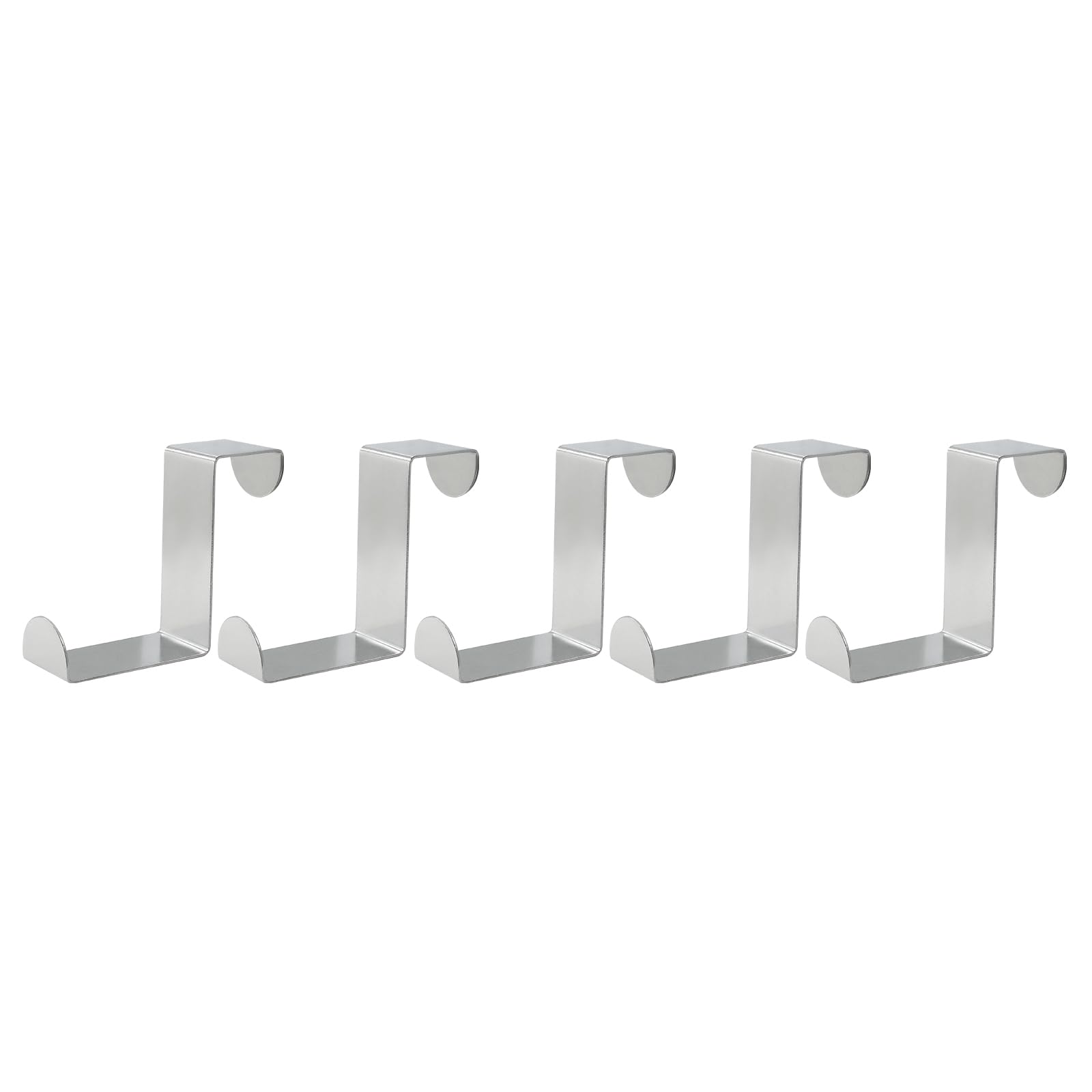 Bivethoi 5 Pcs Over The Door Hooks,Z-Shaped Reversible Sturdy Hanging Hooks Dual Head Fits 1