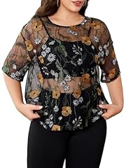 Black Floral Embroidery