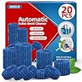 USKICH 20 Pack Toilet Bowl Cleaner Tablets,Blue Automatic Toilet Tank Cleaners, Long-Lasting Household Toilet Cleaners,Toilet flush Cleaning & Deodorizer