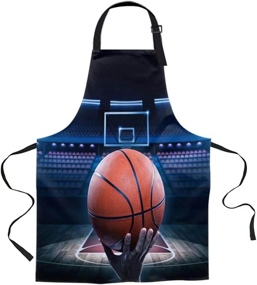 Printed Kitchen Cooking Baking Aprons Canvas Sleeveless for Women Man Kids Home