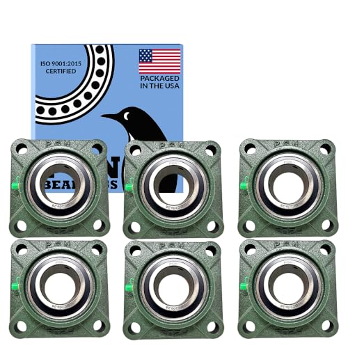 Image of PGN UCF209-28 (6 Pack) Square Flange Bearing 1-3 /4 inch Bore