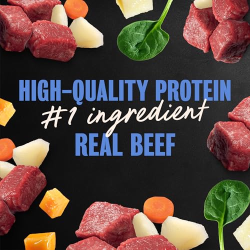 Image of Cesar Home Delights Wet Dog Food, Pot Roast & Vegetables, 3.5 oz, 24 Count | Real beef #1 ingredient, 100% complete & balanced, easy to digest, no fillers, no artificial flavors, easy peel trays