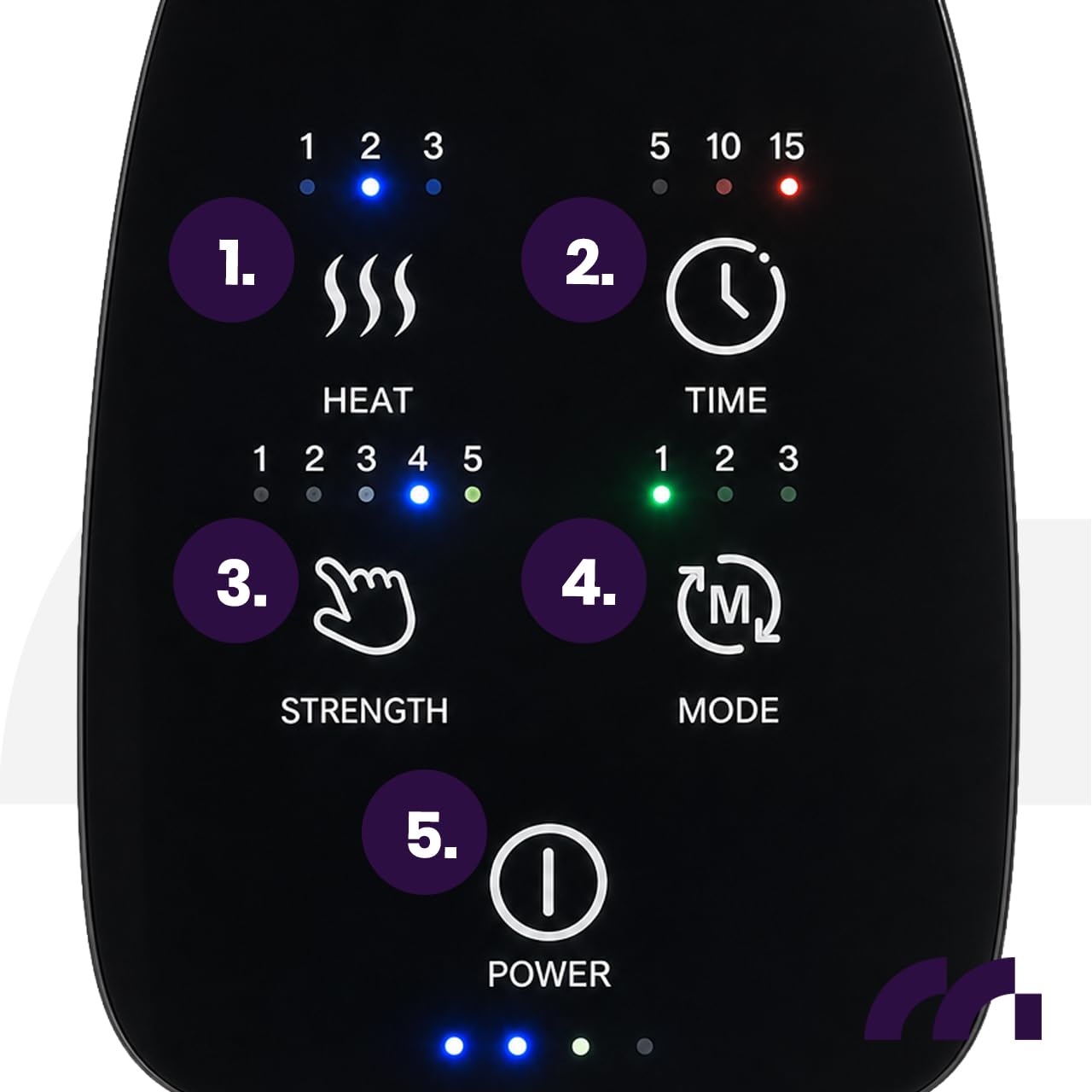 MalTec Kabelloses Massagegerät für Hände, Handflächen und Handgelenke – Druck- und Wärmefunktion – HandFroce White