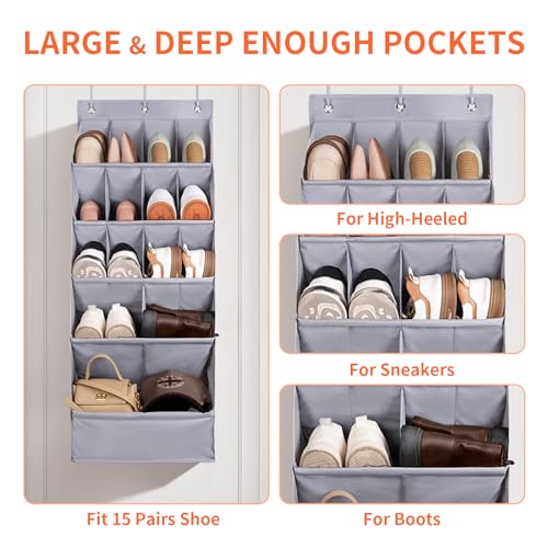 Fentec OVER THE DOOR SHOE ORGANIZER 1 Pack Over-The-Door-Shoe-Organizers thumb #3