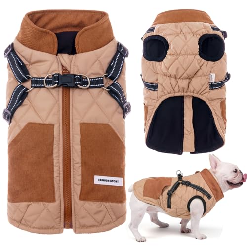 Manteau pour Chien avec Harnais et Poche, Manteau pour Chien