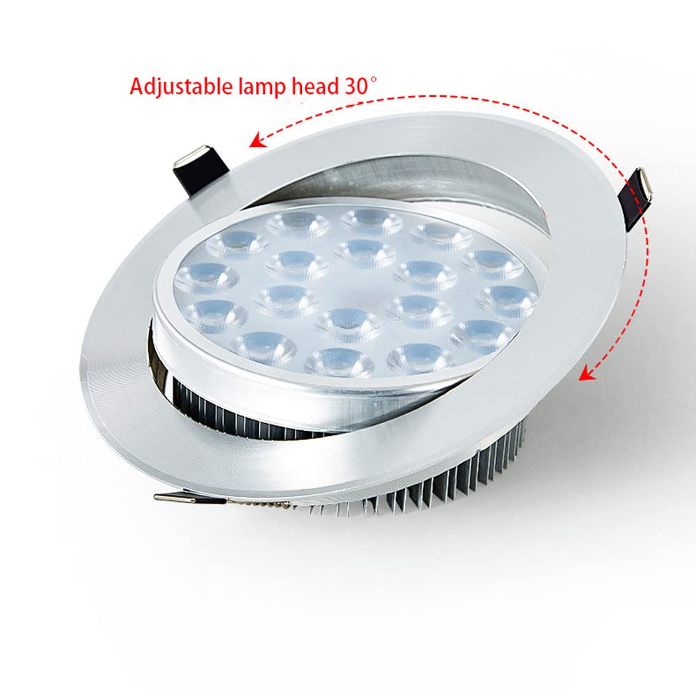 Focos Led Empotrables para Techo, Paquete De 6 Unidades, Ajustables, De Montaje Empotrado, Focos Direccionales para Interiores, Luces para Cuadros De Galería De 3 W Y Min,6000k