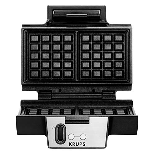Krups KH6418 Smart'n Light Toaster | Zwei-Scheiben-Toaster | Digitaldisplay | 7 Bräunungsstufen | Schwarz & Waffeleisen… – Bild 7